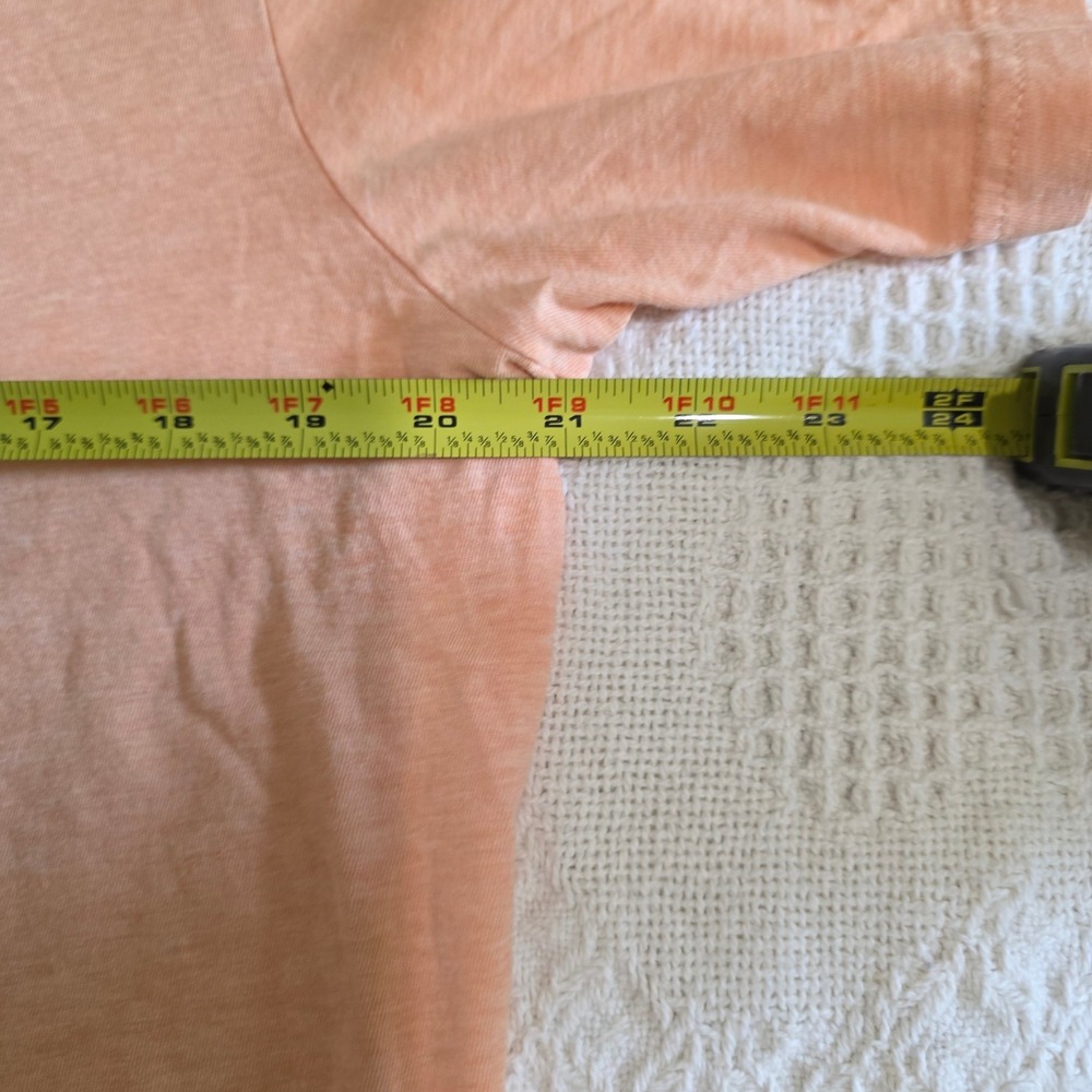 Travis Mathew Graphic Tee Mens L Peach Heather Logo‎ Pima Cotton Coastal Golf - Picture 6 of 8